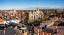 Aerial View Of Selby Abbey In North Yorkshire