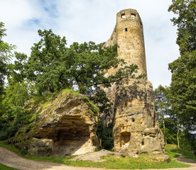 Wall Mural - Hrad Valecov rock castle near Mnichovo Hradiste town