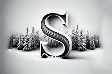 Upper Case S Generative AI Lettering Winter 2