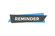 © MDneamul - Reminder button web banner templates. Vector Illustration
