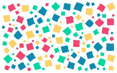 Aufkleber - A set of simple minimalistic shapes seamless patterns. Memphis design, Collection trendy vector geometric