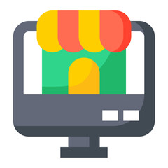 E Commerce flat icon