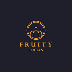 Wall Mural - Creative Fruit Logo vector Design template 