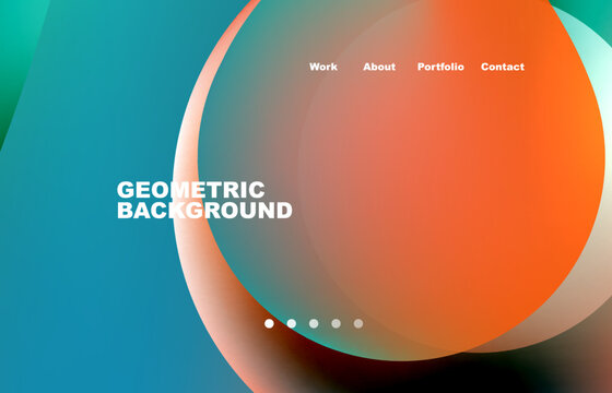 Abstract liquid background for your landing page design. Web page for website or mobile app wallpaper