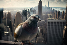 Pigeon On The Tower Generative Ai