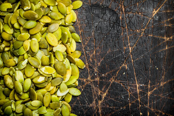 Sticker - Green pumpkin seeds.