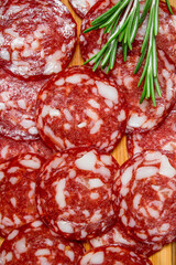 Sticker - Sliced smoked salami with garlic and herbs.