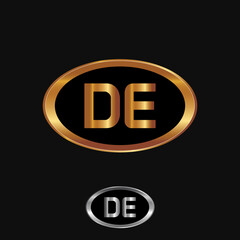 Aufkleber - Gold and silver automotive logo with an elegant and luxurious concept