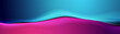 Contrast blue violet abstract wavy background. Vector banner design