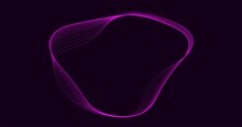 Pink Rounded Line Wave Pattern Background Animation