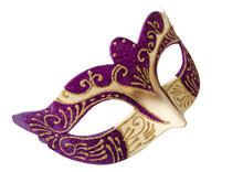 Venetian Carnival Mask Isolated Transparent Background, PNG.