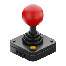 Premium Game Joystick Icon 3d Rendering On Isolated Background