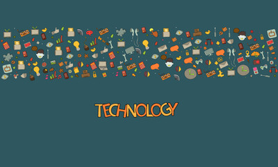 Wall Mural - abstract breaking news light out technology background hitech communication concept innovation send 