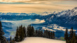 canvas print picture - Landschaft, Skigebiet, Ski, Schwaz, Pill, Kellerjoch, Nebelmeer