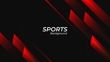 Dark Red Sport Background With Diagonal Speed Line And Shape.