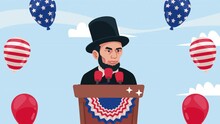 President Abraham Lincoln Character Animation