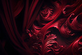 Fototapeta  - red velvet background, Generative AI