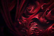 Red Velvet Background, Generative AI