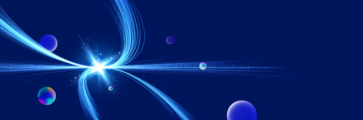 Wall Mural - light background of explosion