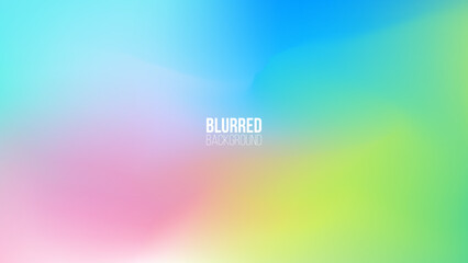 Aufkleber - Spring colors blurred background with soft color gradient for your Springtime season creative graphic design. Vector illustration.