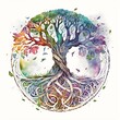 Tree of life celtic watercolor created with AI