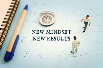 Poster - Concept image of people thinking about solving a problem and looking for a right way