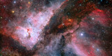 Fototapeta  - Cosmos, Universe, Panoramic Carina Nebula