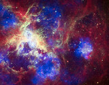 Fototapeta  - Cosmos, Universe, Tarantula Nebula, galaxies in space. Abstract cosmos background