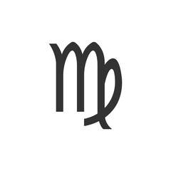 Poster - Virgo zodiac sign icon. Astrology symbol modern, simple, vector, icon for website design, mobile app, ui. Vector Illustration