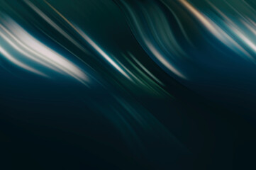 Wall Mural - Abstract Wavy Flowing Flexible Light Lines Movement on Dark Background.