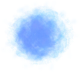 Poster - Watercolor paint brush blue