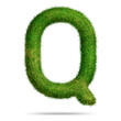 © Graphicyano8 - Green grass alphabet letter q for text or education concept