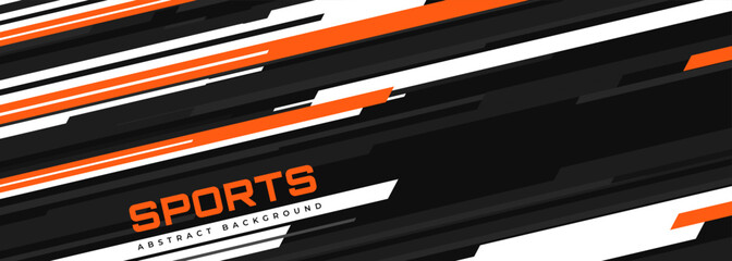 Abstract sports background. Modern sports banner design with diagonal and white lines. Vector illustration