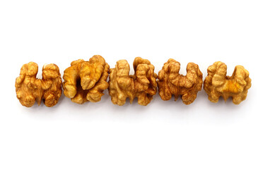 Canvas Print - Nut kernels in a row.