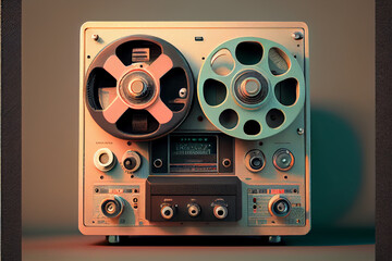 Poster - Beautiful real tape . Generative AI technology 