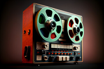 Poster - Beautiful real tape . Generative AI technology 