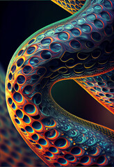 Poster - Snake skin abstract background texture semicircle. Beautiful background pattern texture for design 