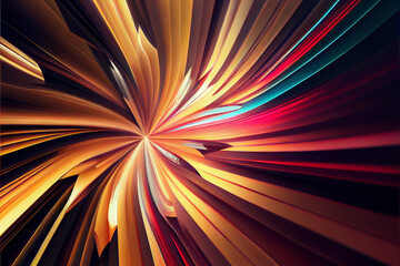 Poster - Wonderful Abstract colourful line background. Starburst dynamic wave. Background pattern for design.