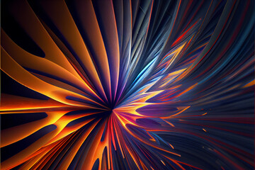 Aufkleber - Wonderful Abstract colourful line background. Starburst dynamic wave. Background pattern for design.