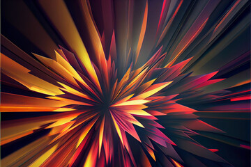 Aufkleber - Wonderful Abstract colourful line background. Starburst dynamic wave. Background pattern for design.