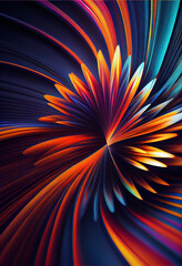 Aufkleber - Wonderful Abstract colourful line background. Starburst dynamic wave. Background pattern for design.