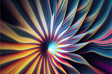 Poster - Wonderful Abstract colourful line background. Starburst dynamic wave. Background pattern for design.