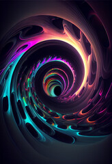 Poster - Wonderful Abstract colourful line background. Starburst dynamic wave