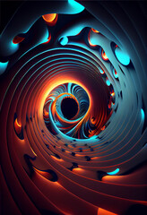 Aufkleber - Wonderful Abstract colourful line background. Starburst dynamic wave