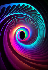Poster - Wonderful Abstract colourful line background. Starburst dynamic wave