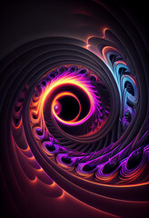 Poster - Wonderful Abstract colourful line background. Starburst dynamic wave