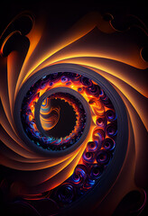 Aufkleber - Wonderful Abstract colourful line background. Starburst dynamic wave