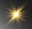 © Anna - Transparent yellow sunlight special lens flash light effect. Front solar flare lense