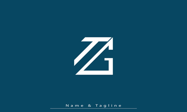 Alphabet letters Initials Monogram logo TG , GT