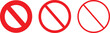 Restriction Sign Icons. Prohibition Symbols Collection